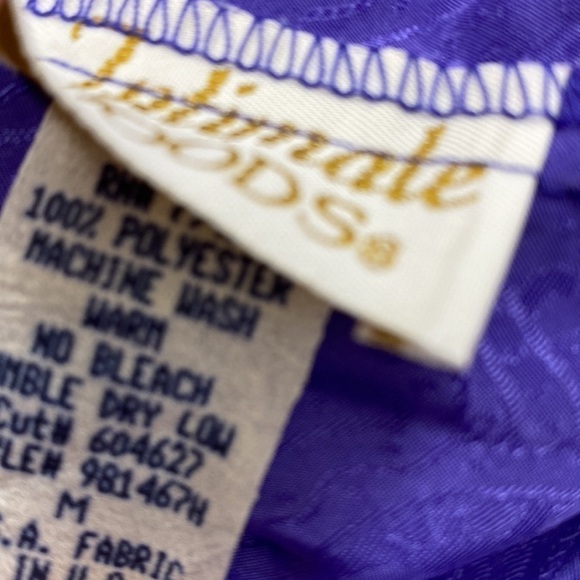 VINTAGE INTIMATE MOODS Satin Purple Slip Cutout Sexy Night Date Holiday Medium - Picture 5 of 7